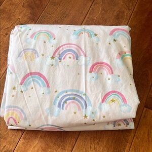 Pottery Barn Kids F/Q Rainbow Patterned Duvet cover with matching pillows